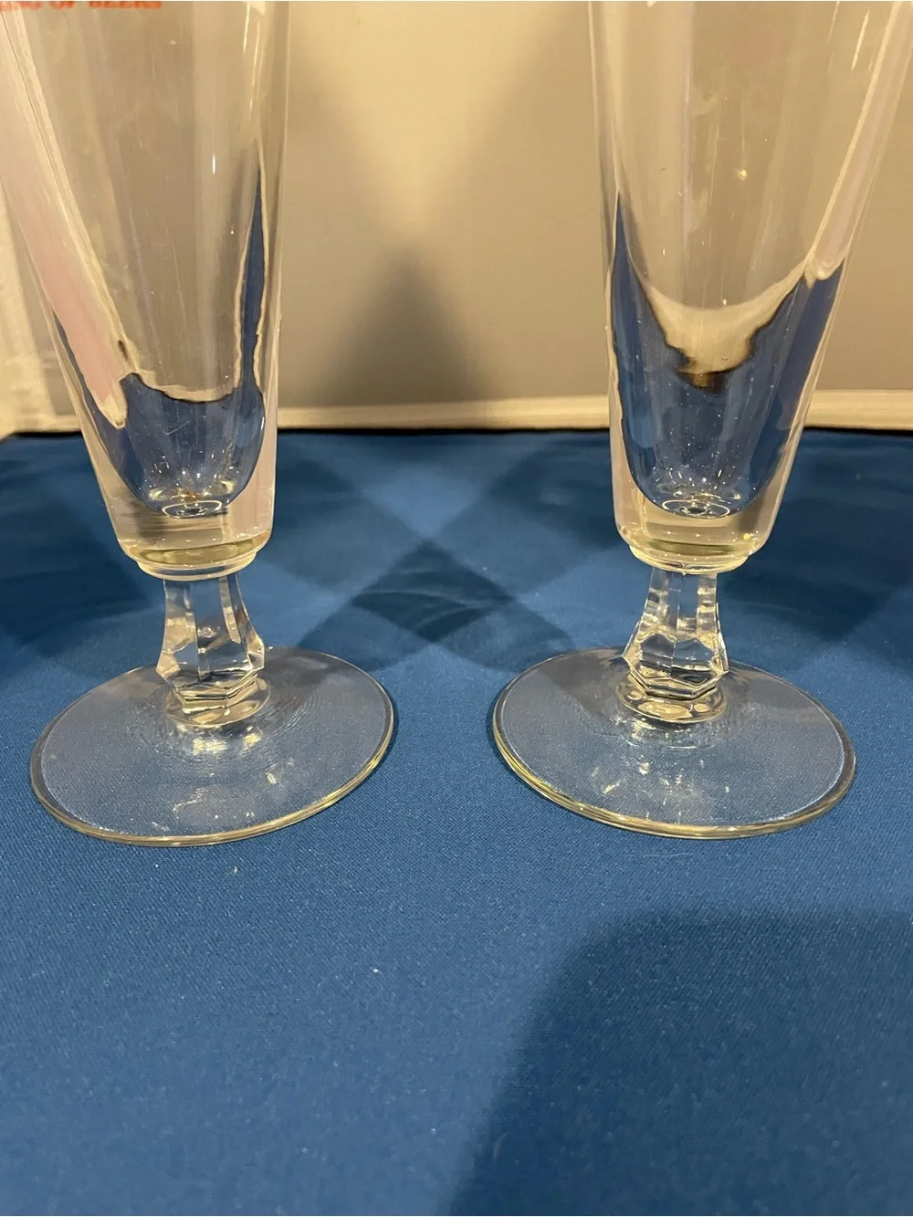 Vintage 1980s Budweiser Red Logo Pilsner Glass - Set of 2